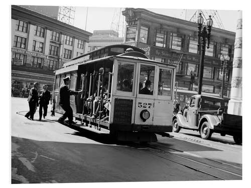 Foam board print San Francisco in the 30s