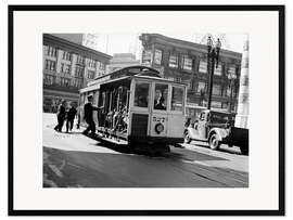 Framed art print San Francisco in the 30s