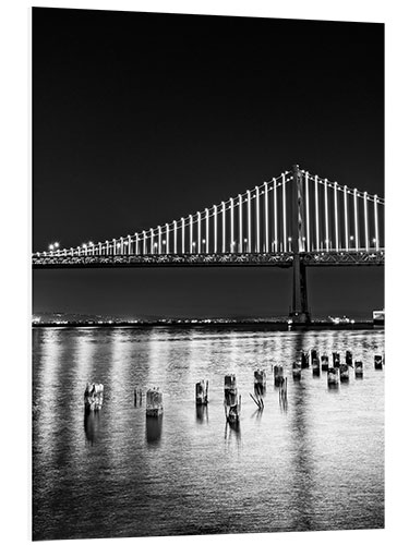 Foam board print Bay Bridge in San Francisco II