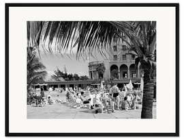 Gerahmter Kunstdruck Hotel Nacional in Havanna, 50er Jahre