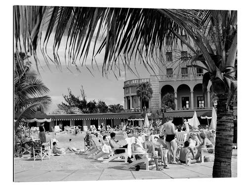 Tableau en plexi-alu Hotel Nacional in Havana, 1950s