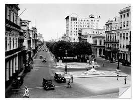 Selvklebende plakat Paseo del Prado, Havana, Cuba