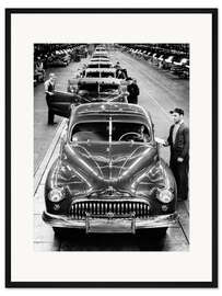 Gerahmter Kunstdruck Buick Montagelinie