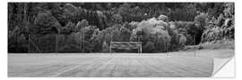 Selvklebende plakat Football field in the country