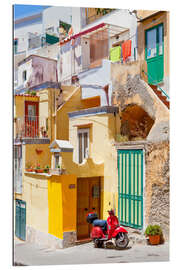 Tableau en plexi-alu Maisons dans le village de Corricella