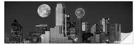 Sticker mural Skyline de Dallas la nuit