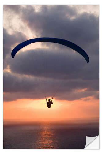 Vinilo para la pared Parapente sobre el mar II