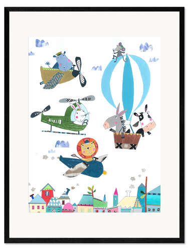 Framed art print Flying animals