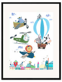 Framed art print Flying animals