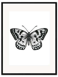 Plakat artystyczny premium w ramie Butterfly