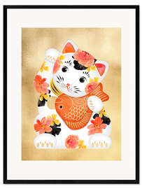 Framed art print Maneki-neko
