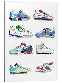 Magnettafel Acht Turnschuhe