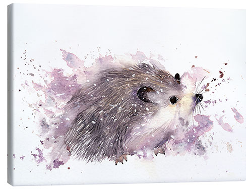 Canvastavla Little hedgehog