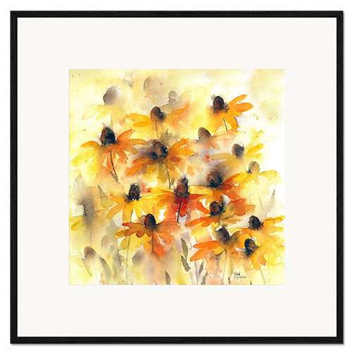 Innrammet kunsttrykk Echinacea