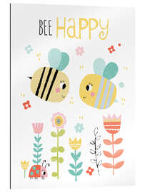 Stampa su plexi-alluminio Bee Happy