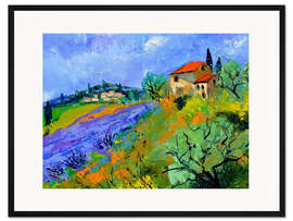 Gerahmter Kunstdruck Provence, Juli 2008