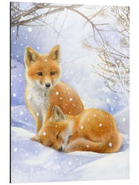 Magnettafel Kleine Füchse