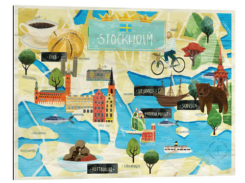 Gallery Print Stadtplan Stockholm