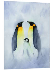 Foam board print Penguin family