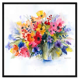Gerahmter Kunstdruck Sommerstrauß