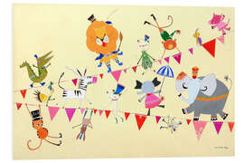 Foam board print Circus Animals