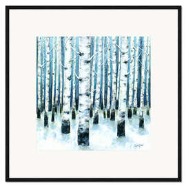 Framed art print Birch forest