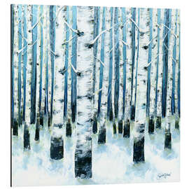 Magnettafel Birkenwald