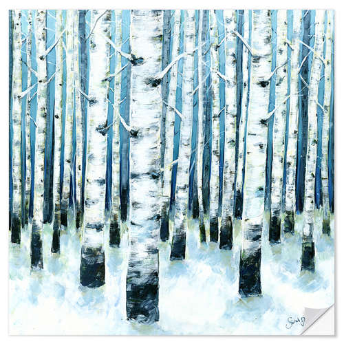 Wall sticker Birch forest