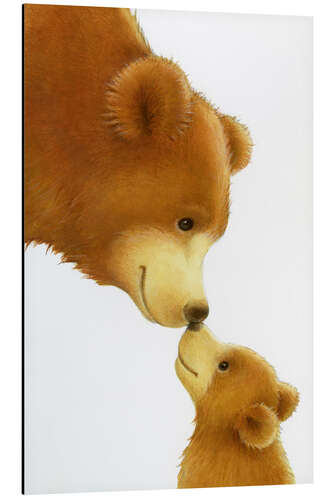 Tableau en aluminium Gros ours, petit ours