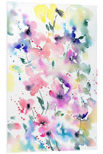 Foam board print Flower Abstract I