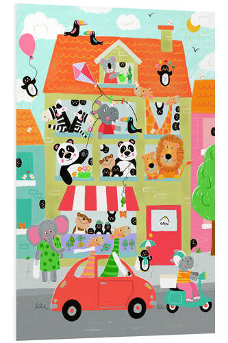 Foam board print Jungle house