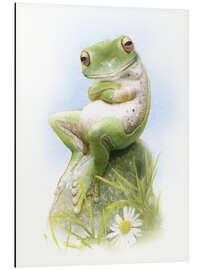 Magnettafel Frosch, wartend