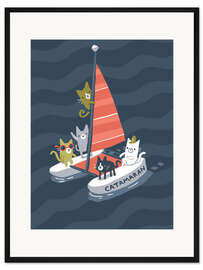 Gerahmter Kunstdruck Catamaran