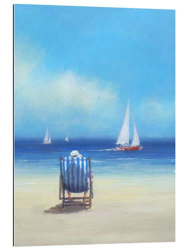 Gallery print A folding chair on the beach