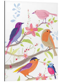 Magnettafel Bunte Vögel