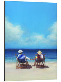 Magnettafel Ehepaar am Strand