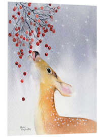 Foam board print Deer in winter