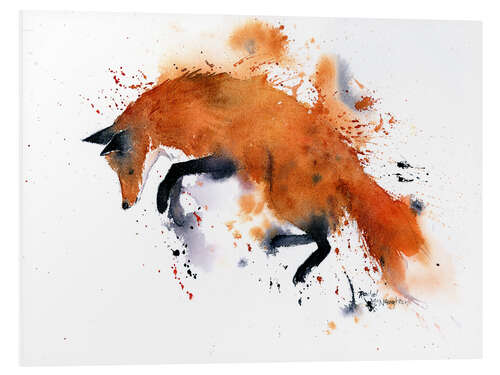 Foam board print Fox on the go