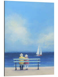 Magnettafel Paar am Strand