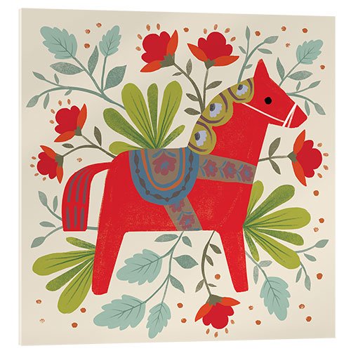 Acrylglas print Dala horse