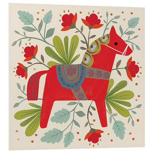 Foam board print Dala horse