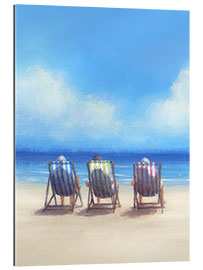 Tableau en plexi-alu Trio sur la plage