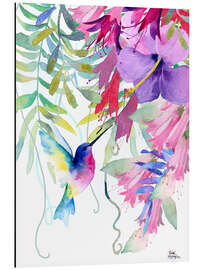 Magnettafel Kolibri im Hängegarten