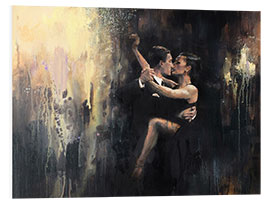 Foam board print Tango dancers