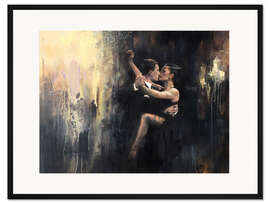 Gerahmter Kunstdruck Tangotänzer