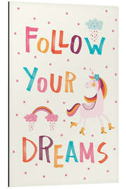 Magnettafel Folge deinen Träumen (Englisch)