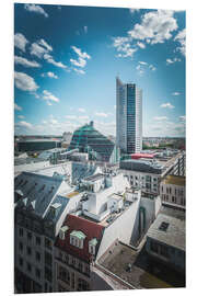 Foam board print City skyscraper, Leipzig