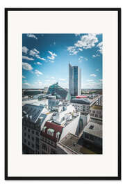 Gerahmter Kunstdruck City-Hochhaus, Leipzig