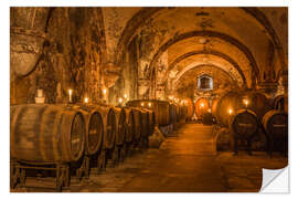 Muursticker Historic wine cellar in the Cistercian monastery