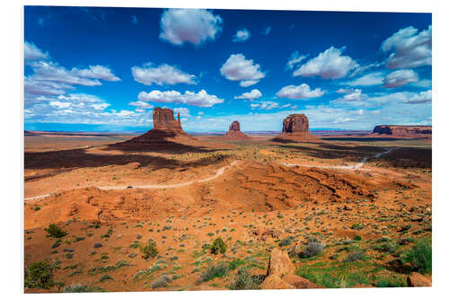 Print på skumplade Blue sky over Monument Valley II